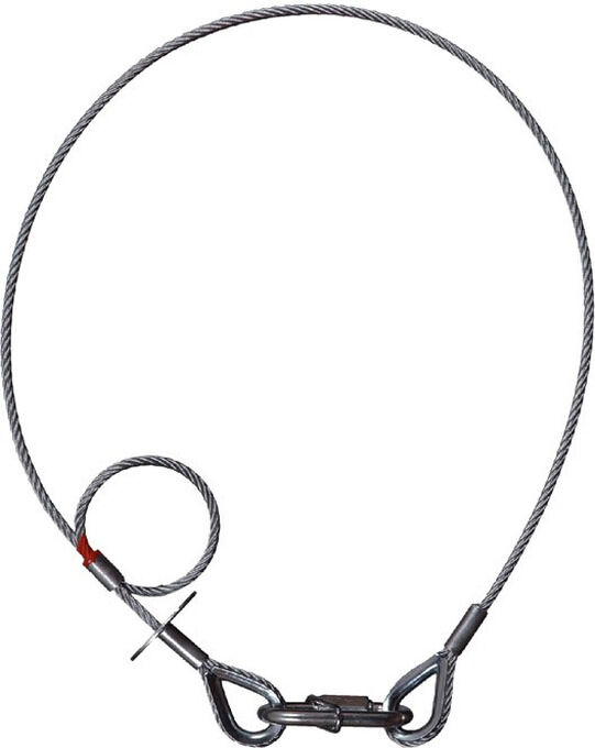 Adam Hall Accessories S 43060 Sk Sicherungsseil 4 Mm Mit Fallbremse Und Ke