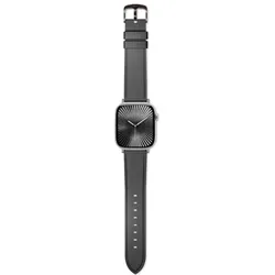 Epico 9918131300013 (22 mm, Echtes Leder, Edelstahl, Genuine Leather, Stainless Steel), Uhrenarmband, Schwarz