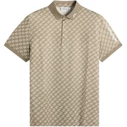 Lindeberg Tour Tech Print Herren Poloshirt 2026 Cardi Jacquard S Brindle - XL