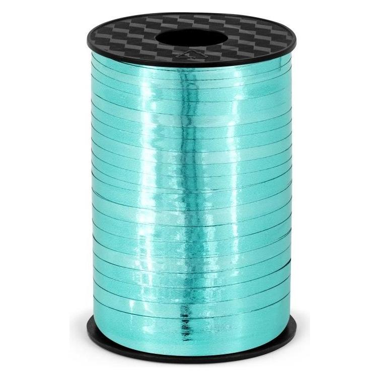Partydeco Plastic ribbon, turquoise, 5mm/225m (1 pkt / 1 pc.) (1x) (PDPRM5-083)