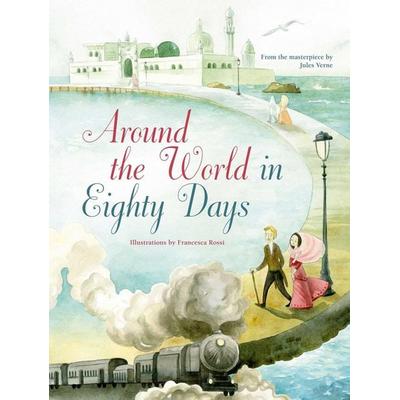 Around the World in Eighty Days, Gebundene Ausgabe von Jules Verne, White Star Publishers