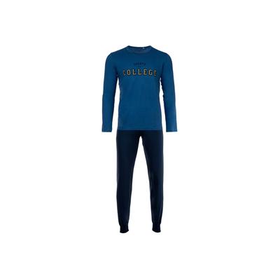 Schlafanzug SANETTA "Pyjama", Jungen, Gr. 140, blau, Obermaterial: 100% Baumwolle CO., Homewear-Sets Schlafanzug