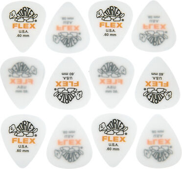 Dunlop Tortex Flex Picks 0,60 12 Weiß