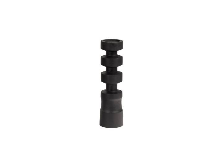 Grand bougeoir en bois de manguier noir, chandelier - Woood, Midi