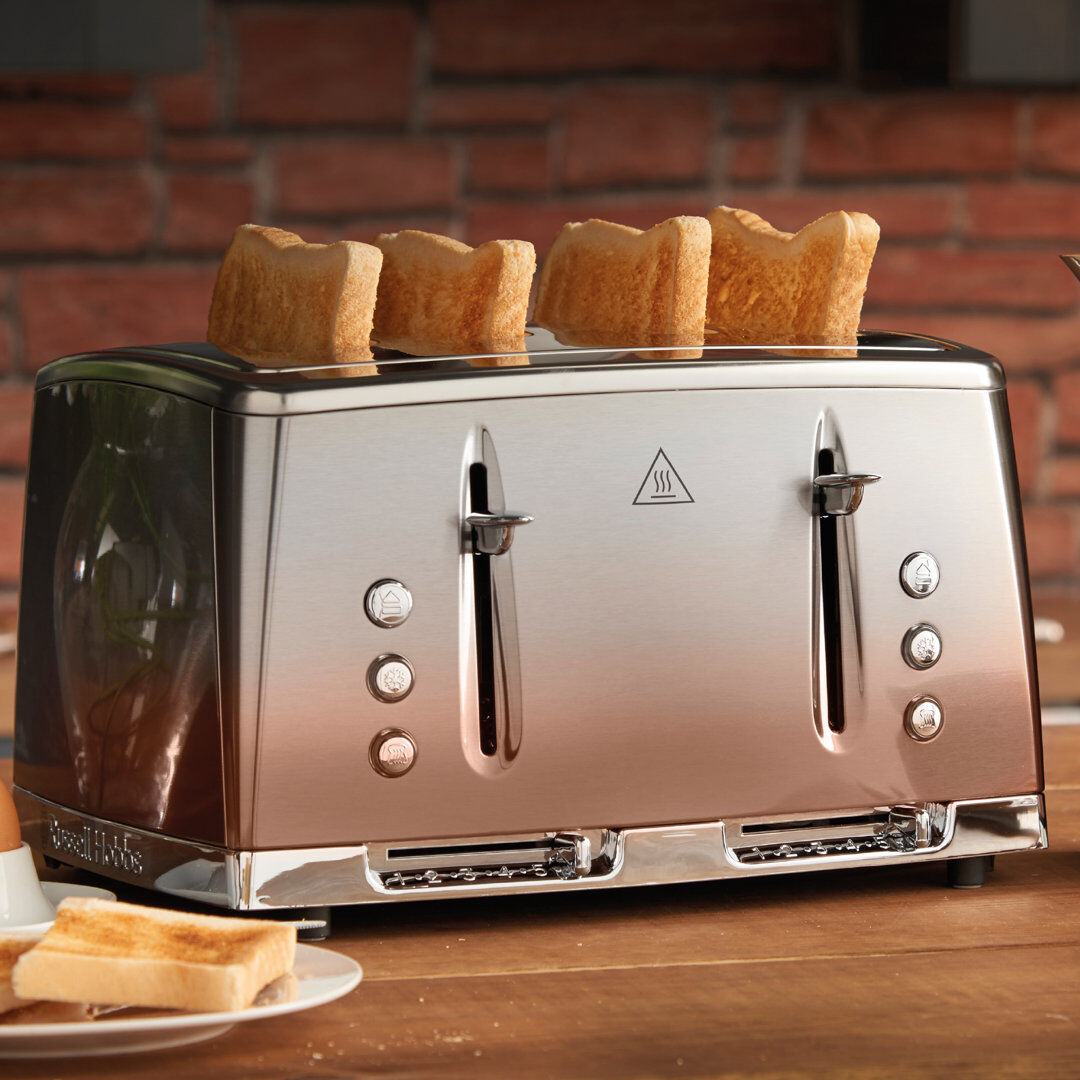 Russell Hobbs Eclipse 4 Slice Toaster Copper 4 - Slice