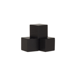Halmakegel.com Würfel - Quader - kantig - 16mm - schwarz 255499