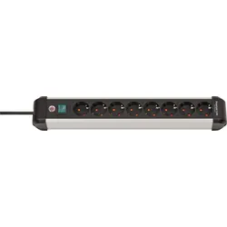 BRE 1391030800 - Steckdosenleiste, 8-fach, mit Schalter und 3m Kabel