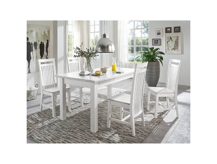 Table Boston 120 x 78cm Blanc/Epicéa blanc