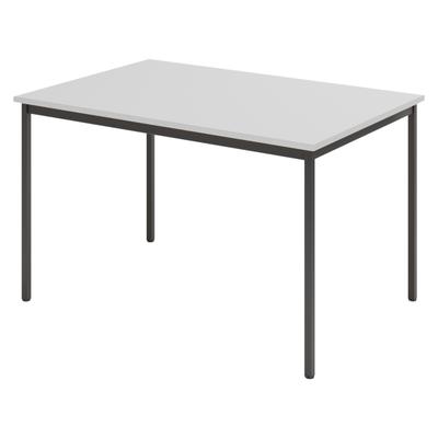 bümö Tisch, Multifunktionstisch 120 x 80 cm in Grau/Schwarz - Besprechungstisch, Konferenztisch, Meetingtisch, Mehrzwecktisch, Pausentisch,