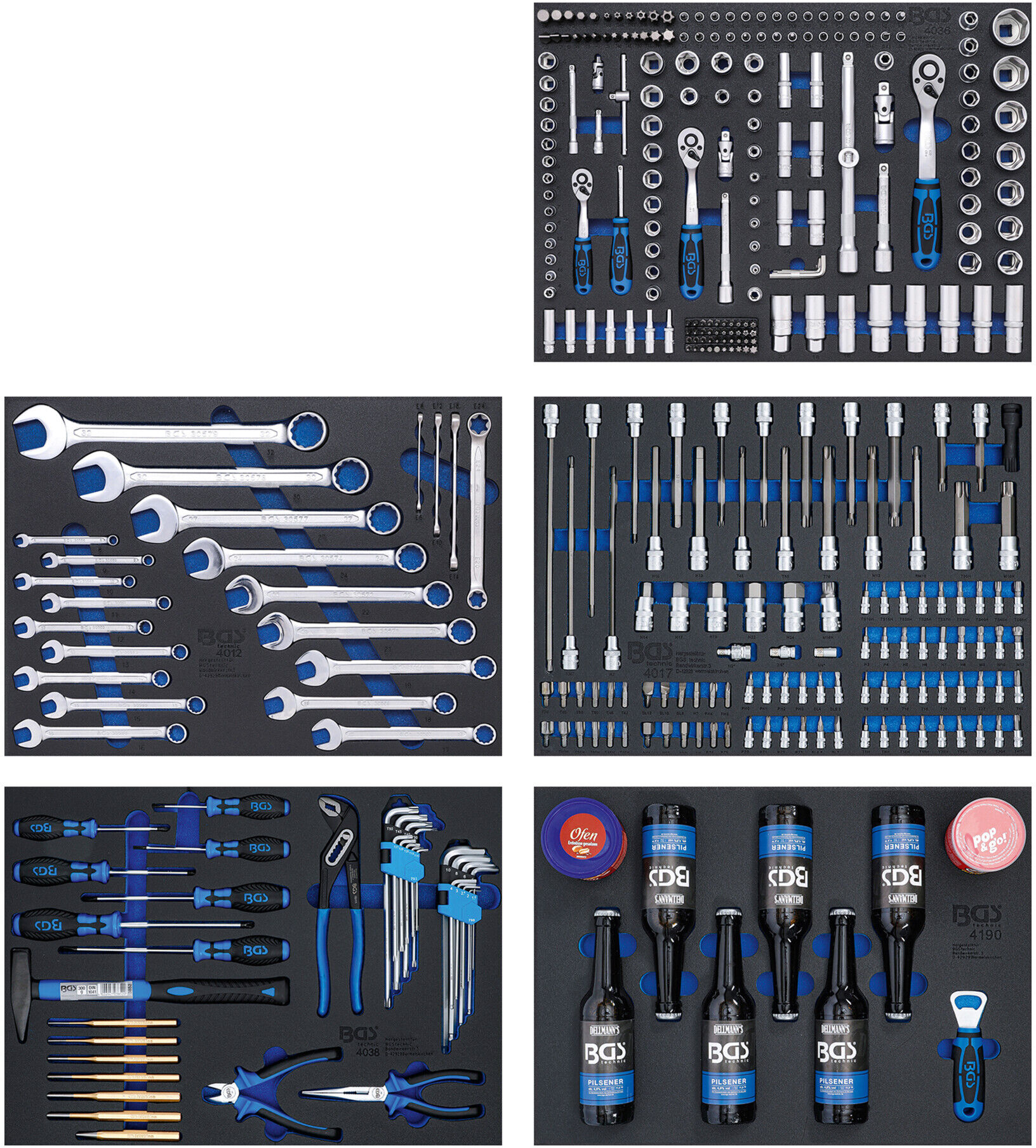 BGS Werkstattwagen 7 Schubladen mit 354 Werkzeugen ; BGS technic (6077)