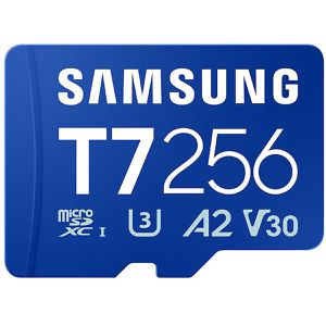 Samsung Micro-SD-Karte T7 MB-MB256T/WW, 256GB, bis 170 MB/s, UHS-I U3, SDXC