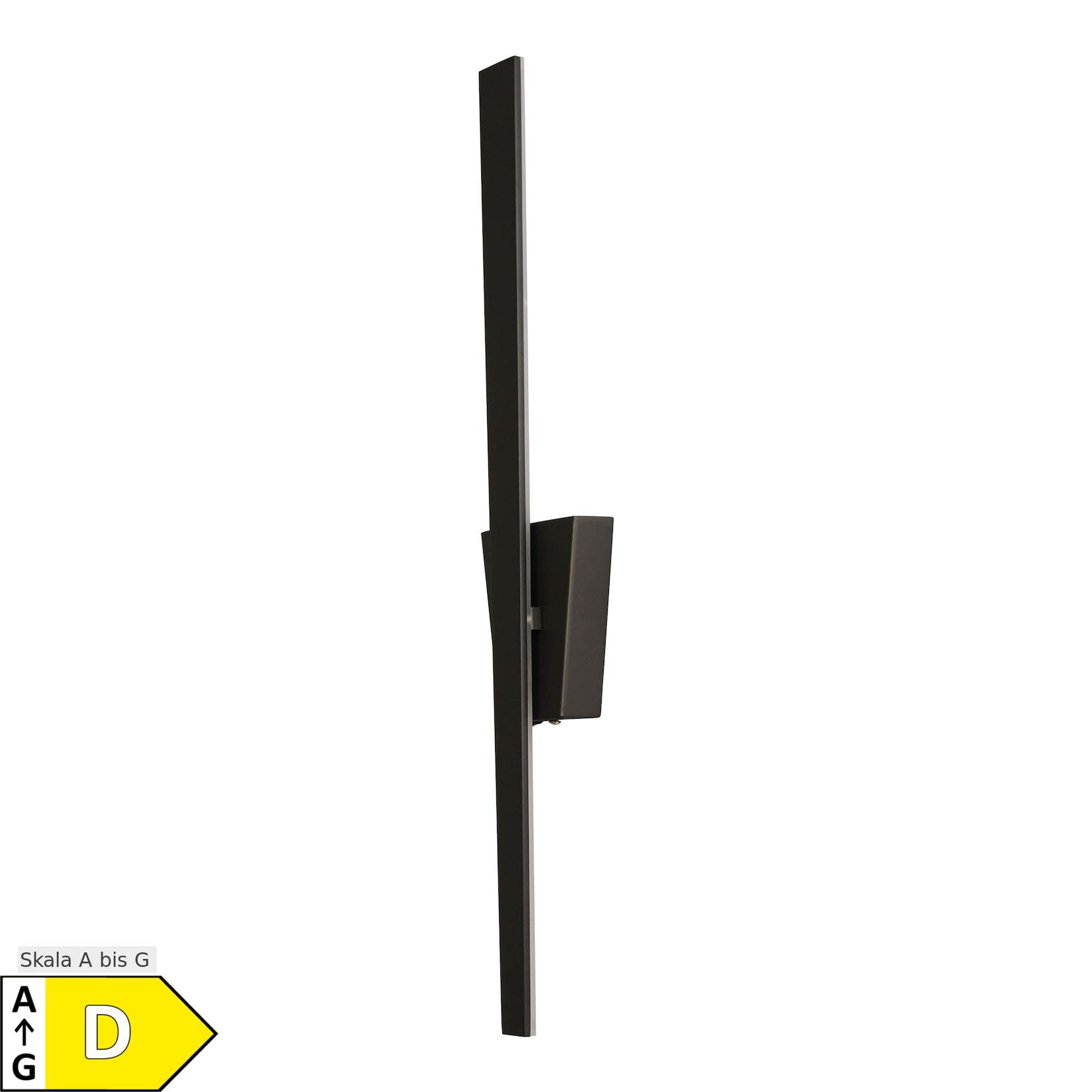 Näve LED Wandleuchte "TREVOR" H: 62cm schwarz