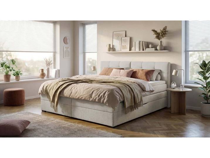 ED EXCITING DESIGN Boxspringbett Fanes, mit Bettkästen