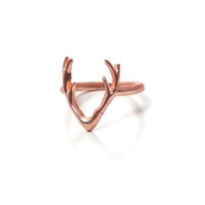Fingerring ALLGÄU REBELL "Carina", rosa (rosegoldfarbig), Fingerringe, Damen, Messing, Fingerring