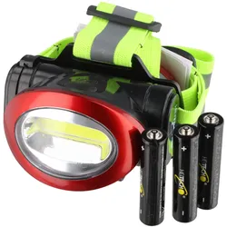 LED-Stirnlampe mit Rücklicht, max. 100 Lumen, inklusive Batterien