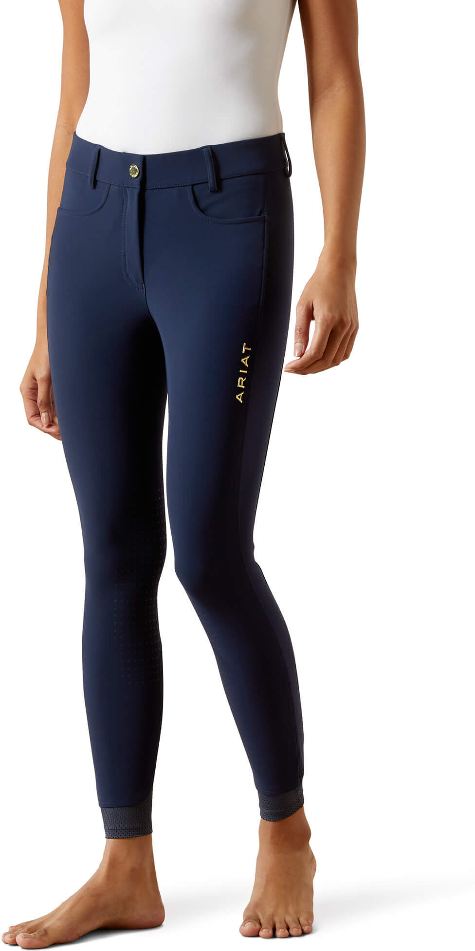 Women's Tri Factor NT Knee Patch Breech in Navy, Size: 26 Regular by Ariat