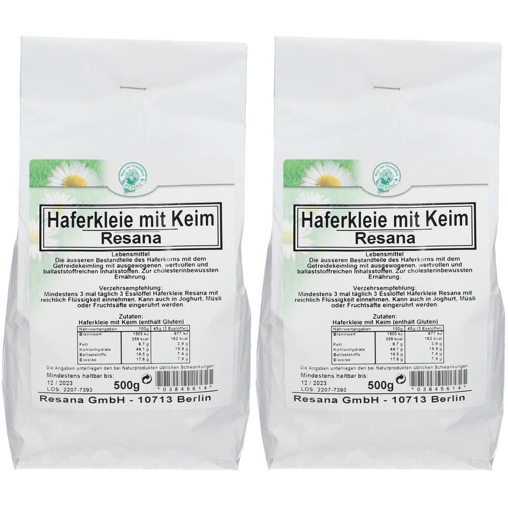 Haferkleie mit Keim Resana 2x 2x500 g