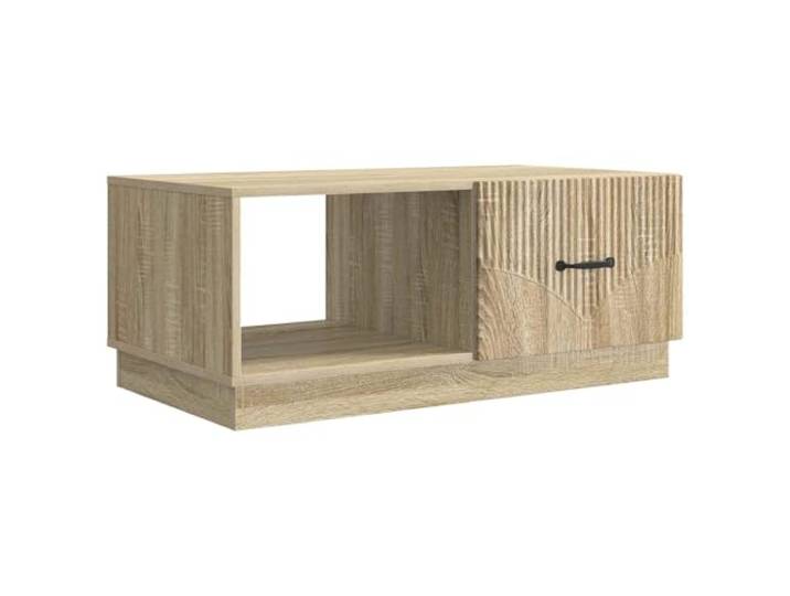 Heofavd Couchtisch Sonoma-Eiche 90x50x37 cm Holzwerkstoff mit Fächern