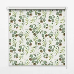 INNENROLLO - Fensterrollo - Rollo - 150x140 cm - Grüne Blätter