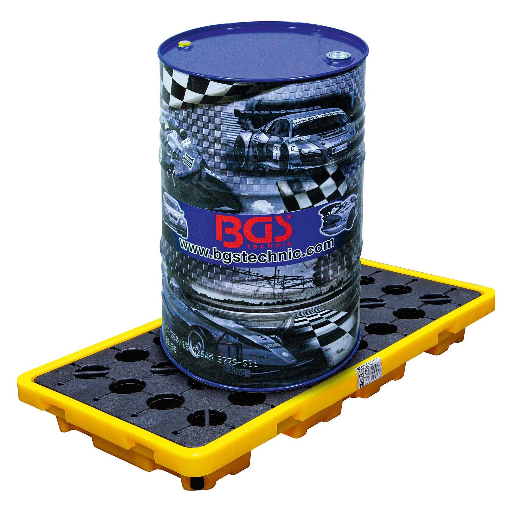 BGS Öl-Auffangwanne mit Gitterrost für 2 x 200 l Fässer (70047)