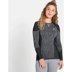 ODLO Damen Unterhemd BL TOP Crew neck l/s BLACKCOMB, Größe S in Grau Grau
