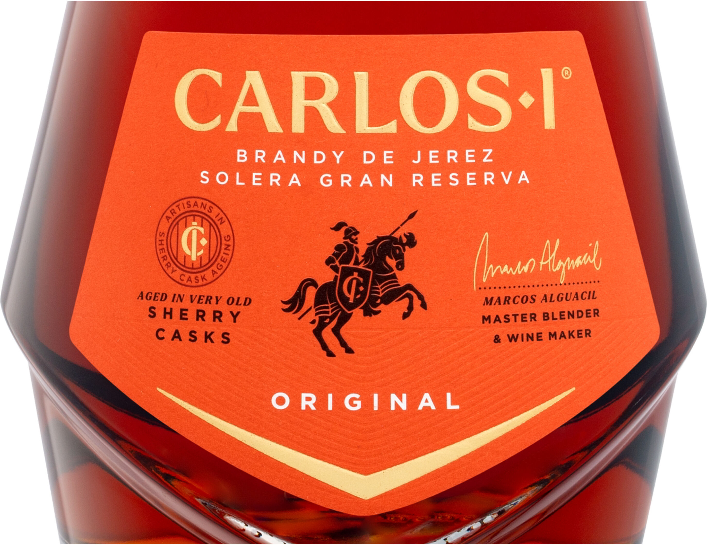 OSBORNE Carlos I Brandy de Jerez Solera Gran Reserva Sherry Casks mit Geschenkbox 40% Vol
