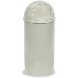 Rubbermaid Abfallbehälter (PE), feuerhemmend, Abfalleimer, Beige