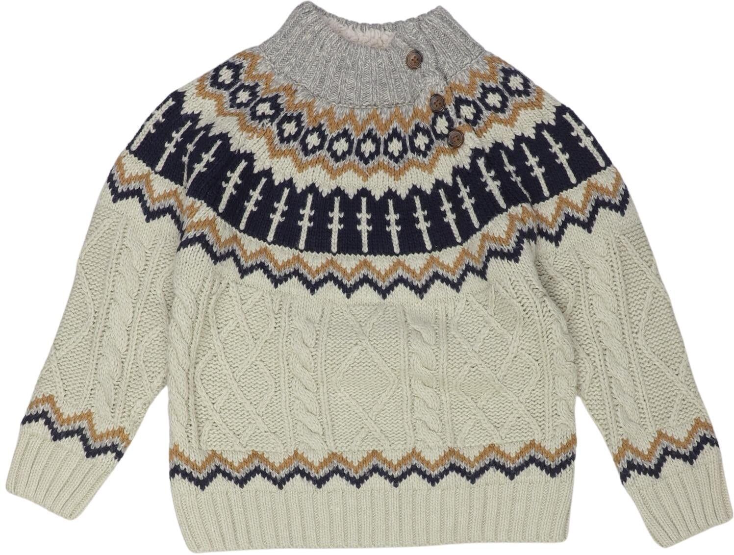 Next Mädchen Pullover, Mehrfarbig, Gr. EU 116, Synthetik - Second Hand