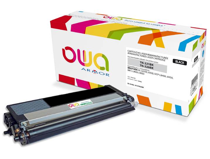 OWA Toner compatible BROTHER TN321 TN326 - K15782OW - Noir