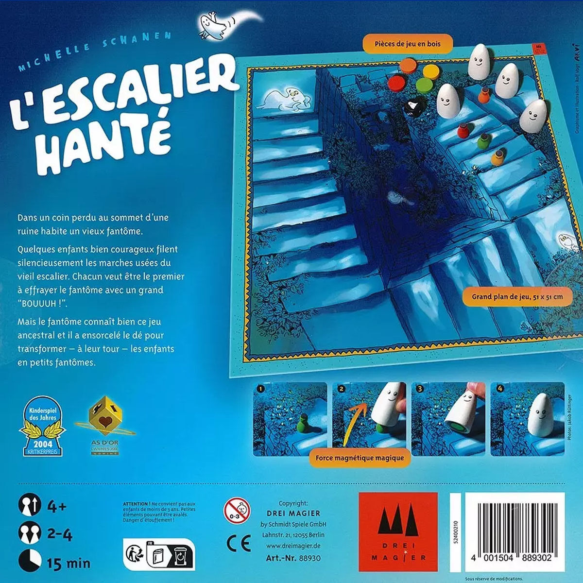 Drei Magier Spiele Escalier hanté