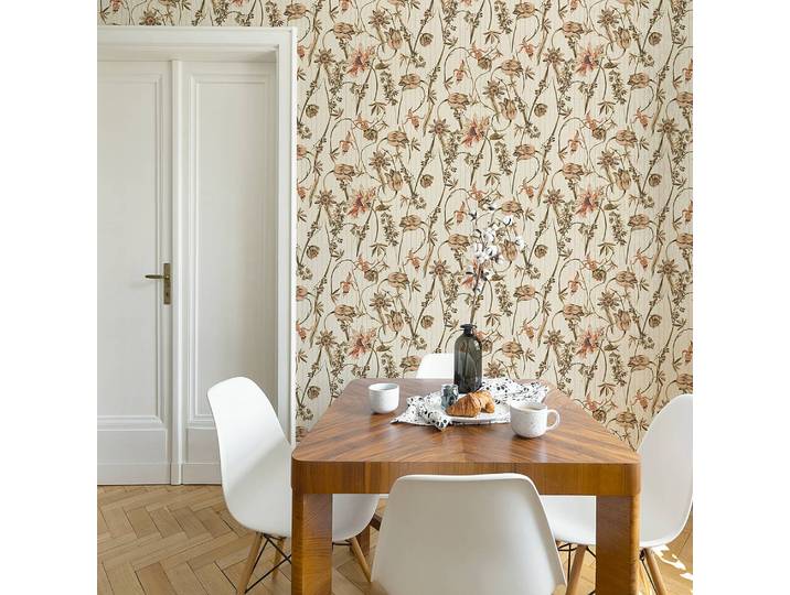 Vliestapete Nadine 52 x 1005 x 0cm Beige