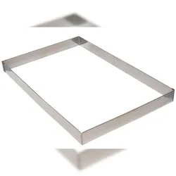 Gobel - Rahmen für Opéra-Biskuittorte - Edelstahl - 400 x 300 x 45 mm - 888630