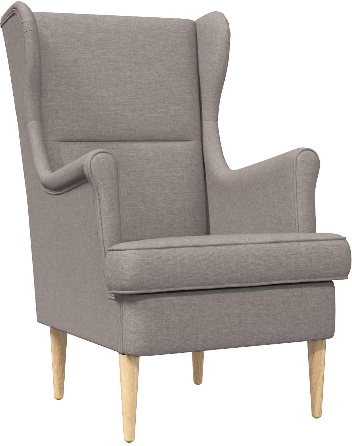 vidaXL fauteuil Taupe tissu