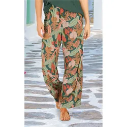 Viskose-Hose in Druck jade in Größe 54 von DW-Shop, Jade, 54