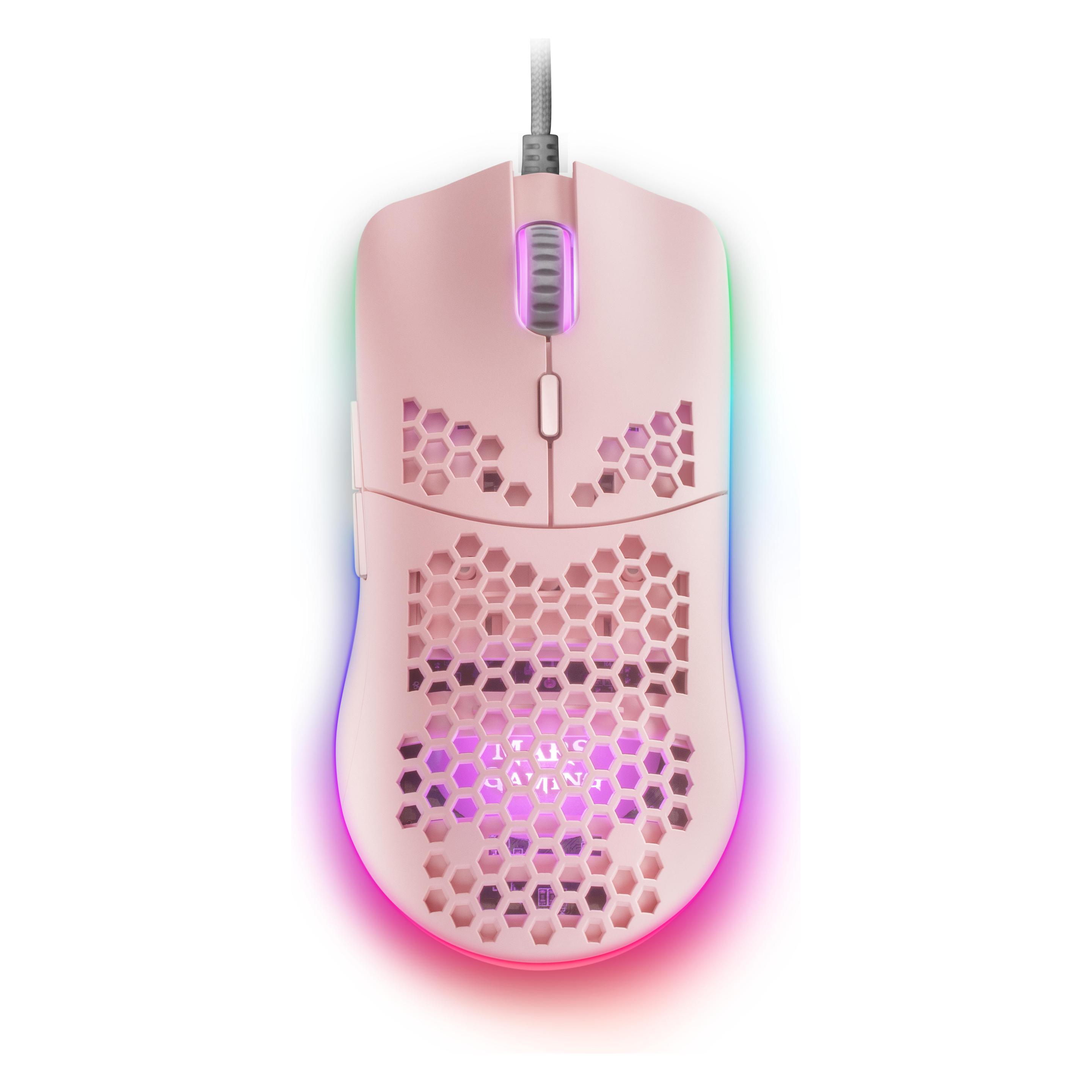 Mars Gaming Souris Filaire Gamer Mmax RGB (Rose) (Kabelgebunden) (MMAXP)