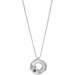 Celesta Silber Anhänger mit Kette 925 Silber rhodiniert mit blauen Spinell