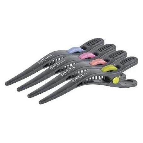 Bifull Black Clipper with Colored Details 10cm - Pack of 4 (4 Stk.) (34799058)