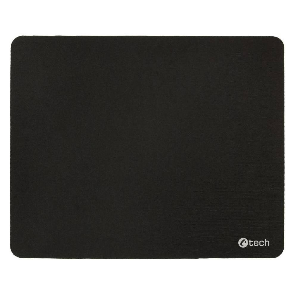C-Tech Mouse pad MP-03BK, textile, 220x180mm, black (MP-03BK)