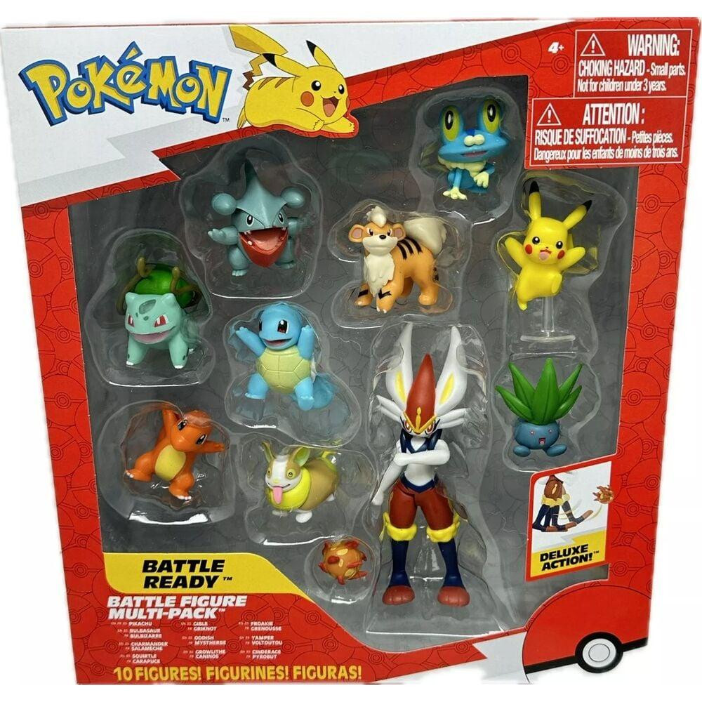 Jazwares Pokémon Battle Ready Figuurset, 10-delig, 5–11 cm
