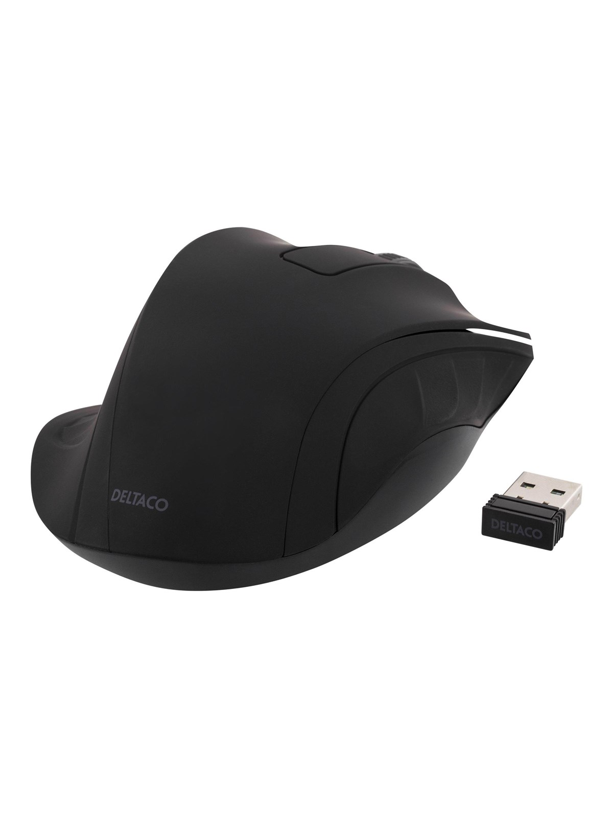 Deltaco MS-710 - Mouse optical 3 buttons wireless USB Black - Maus (Schwarz)