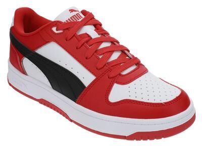 Puma Rebound Slam Lo (Men's) Athletic in Red/Black/White, Size 8.5 M, Rubber/Synthetic