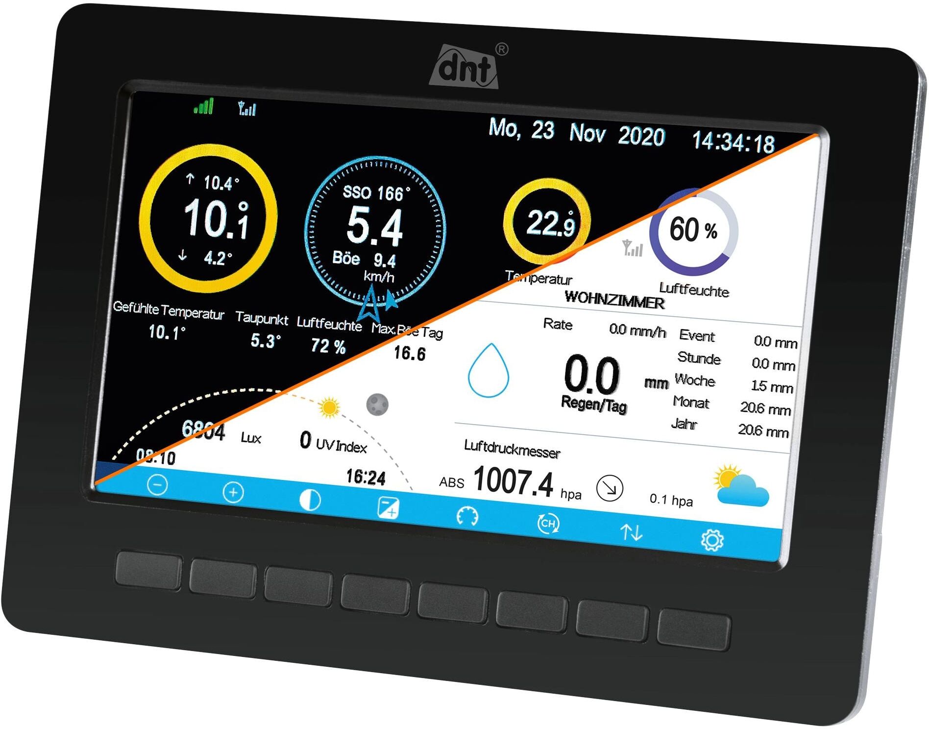LED-Display "dnt PRO", schwarz, B:19,5cm H:14cm L:2cm, Anzeigeinstrumente, LED-Display schwarz Einheitsgröße