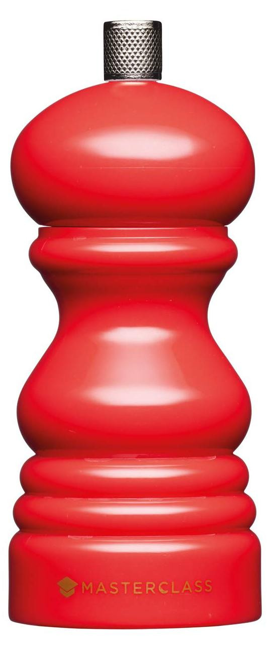 MasterClass Peper- of zoutmolen, rood, Hoogte: 12 cm