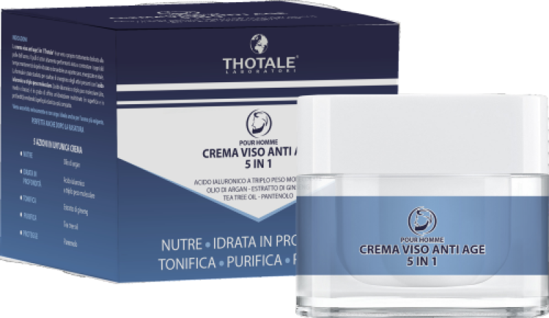 Cliawalk Crema Viso Uomo Antiage 5 In 1 Thotale Pour Homme 50ml