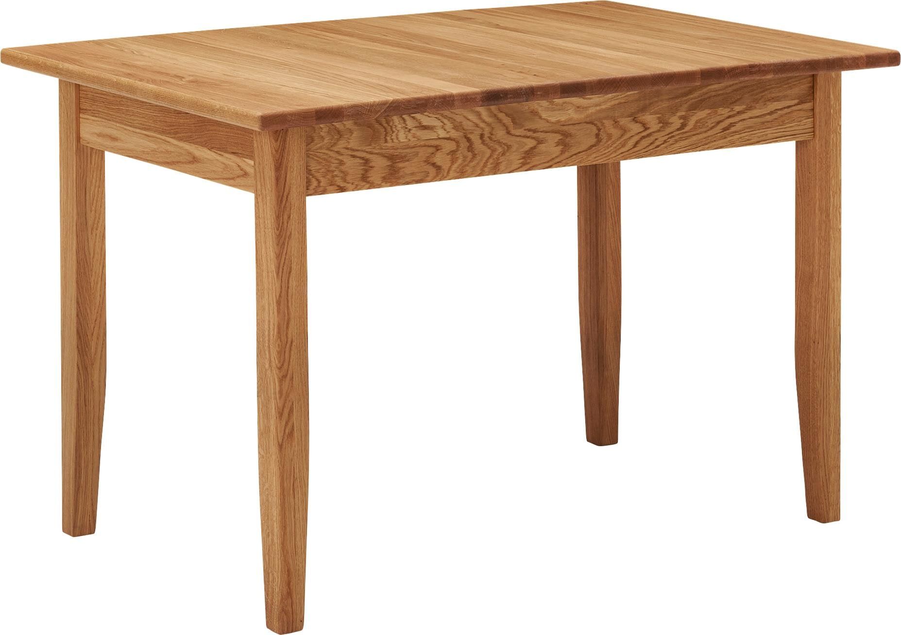 Esstisch MASSIVLINE & MORE "Königsee", braun (wildeiche, wildeiche, wildeiche), B:120cm H:76cm T:75cm, Tische, Esstisch, zeitloses Design wildeiche, wildeiche, wildeiche B/H/T: 120cm x 76cm x 75cm, ohne Auszug, ohne Auzug