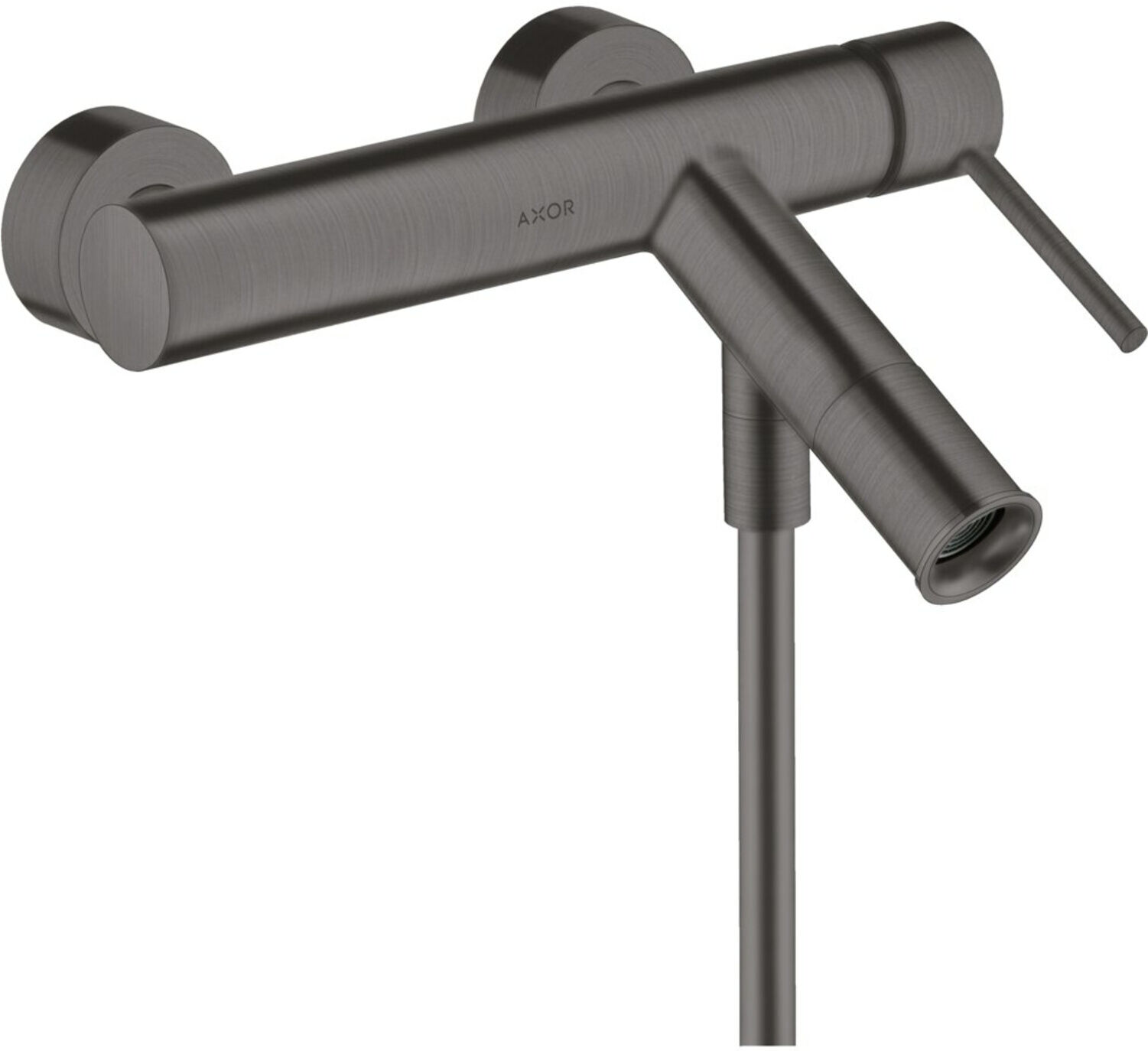 Hansgrohe Wannen-Einhebelmischer Axor Starck AP, A 200mm, m Pin-Griff, brush. bla vc (10411340)