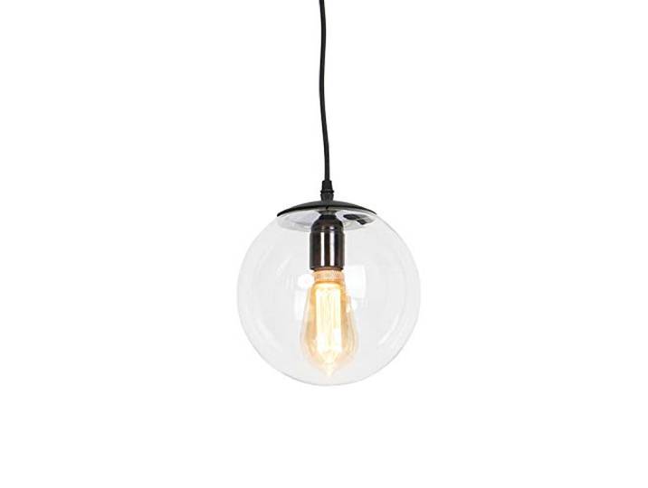 Qazqa pallon - Suspension - 1 lumière - Ø 200 mm - Transparent - Moderne - éclairage intérieur - Salon I Chambre I Cuisine I Salle à manger