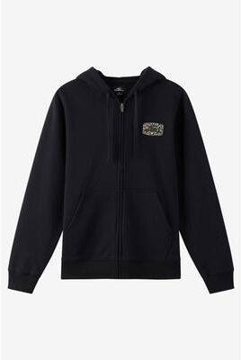 O'Neill s Patched Classic Zip Hoodie in Black, Size Medium, Polyester