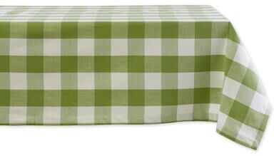 DII Stonewash Blue Buffalo Check Tablecloth