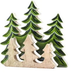 Lost in the Forrest - Three Trees 3D Wooden Decoration - 20x23cm